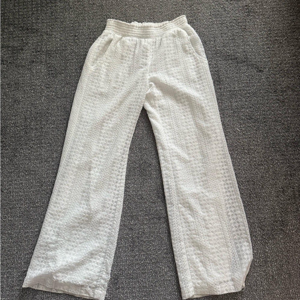 Abbeline White Wide Leg Pants